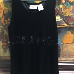 Studio Ease - Black Velvet Midi Dress - NWOT